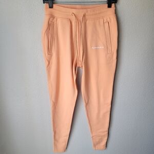 NWT Alphalete Essentials Core Athletic Joggers, Size Small, Orange Frost